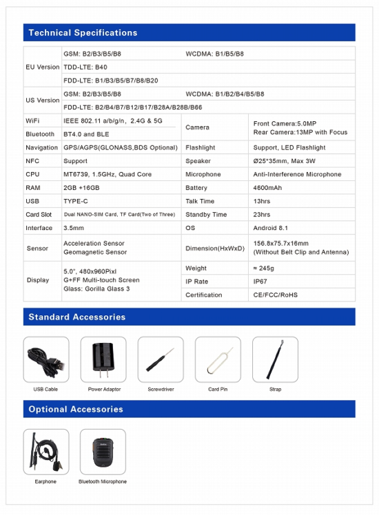 Inrico S300 PoC Radio - Image 7